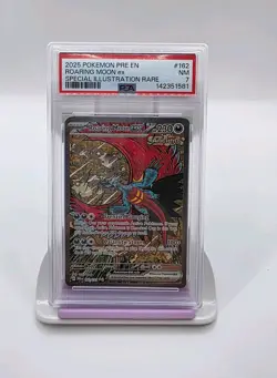 Pokemon roaring moon ex PRE EN 162/131 psa 7 NM SIR 2025 - Perfect for collector - Image 1