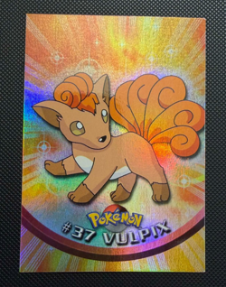 Vulpix #37 Blue Label First Edition Topps Pokemon 1999 Rainbow Holo NM - Image 1
