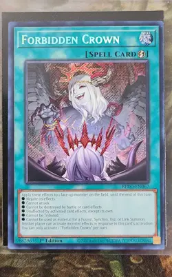 Yugioh Forbidden Crown BPRO-EN067 Secret Rare 1st Edition NM - Image 1