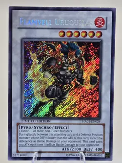 Yugioh- 1X Flamvell Uruquizas - Secret Rare - Limited - HA01-EN024 - Near Mint - Image 1