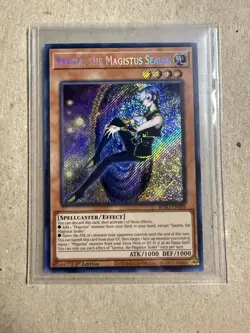 Yugioh - Spenta, the Magistus Sealer Secret Rare - Burst Protocol 1st Edition NM - Image 1