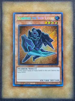 Yugioh Gearfried the Iron Knight BLMM-EN004 Secret Rare 1st Ed NM - Image 1