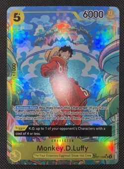 One Piece Monkey D. Luffy OP07-109 Treasure Rare TR TCG Near Mint - Image 1