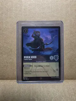 Disney Lorcana - Robin Hood - Capable Fighter - 17/P1 - Foil League Promo - Image 1