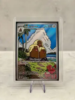 Pokemon Alolan Dugtrio Card 208/191 NM Illustration Rare, Surging Sparks Series - Image 1