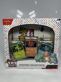 Scarlet/Violet 151 Poster Collection 3 Packs with 3 Promo Cards, Sealed *NEW* - Image 1