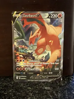 Pokemon TCG Charizard v SW&SH Brilliant Stars 154/172 Card - Image 3