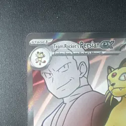 Pokemon TCG Destined Rivals Persian EX 219/182 Full Art UR HOLO Card - Image 3