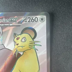 Pokemon TCG Destined Rivals Persian EX 219/182 Full Art UR HOLO Card - Image 4