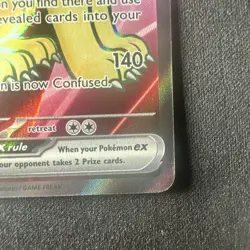 Pokemon TCG Destined Rivals Persian EX 219/182 Full Art UR HOLO Card - Image 5