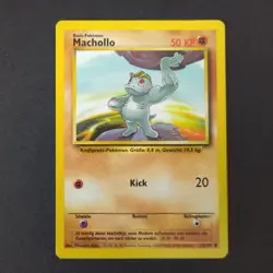 Pokemon Card WOTC 1999: Machop 52/102 - Base Set (Machollo - German) - Image 1