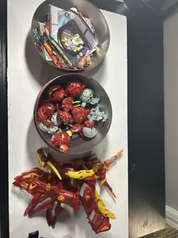 Bakugan Goldem Launcher Figures & Collectible Game Cards Lot - Image 2