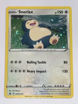 Snorlax SWSH032 SWSH: Sword & Shield Promo Cards Holo NM - Image 1