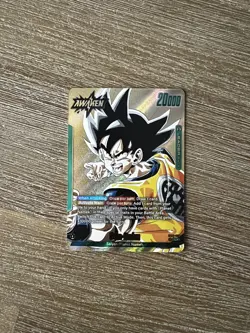 Son Goku SB02-033 Gold Leader Manga Booster 02 Dragon Ball Card English - Image 1
