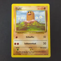 Pokemon Card WOTC 1999: Diglett 47/102 - Base Set (Digda - German) - Image 1