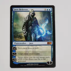 MTG Jace Beleren Magic 2010 M10 Mythic Rare Magic the Gathering LP Planeswalker - Image 1