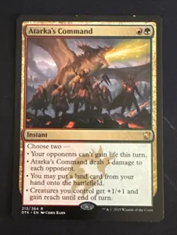 1x Atarka's Command (213) Dragons of Tarkir LP MTG Magic the Gathering x1 MKE - Image 1