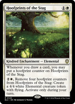 Hoofprints of the Stag #140 | Near Mint | BLC Bloomburrow Commander Magic MTG - Image 1