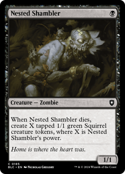 Nested Shambler #185 | Near Mint | BLC Bloomburrow Commander Magic MTG - Image 1