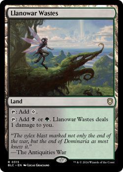 Llanowar Wastes #315 | Near Mint | BLC Bloomburrow Commander Magic MTG - Image 1