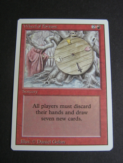 MTG Wheel of Fortune Revised Edition **Blister Pull MINT!** Magic The Gathering - Image 1