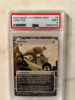 Magic the gathering 2023 wot land tax psa 9 - Image 1