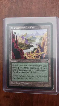 Undiscovered Paradise - 1997 ORIGINAL - MTG Visions Rare - Reserved List RL - Image 1