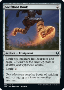 MTG Swiftfoot Boots NM-Mint Commander Legends: Battle for Baldur's Gate - Image 1