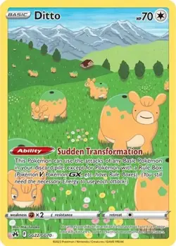 Ditto (#GG22/GG70) - Holofoil SWSH - Crown Zenith: Galarian Gallery NM Pokemon - Image 1
