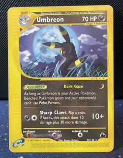 Umbreon 32/144 - 2003 Pokemon Skyridge Set - Regular E-Reader - Mp - Image 1