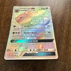 Pokemon Umbreon GX 154/149 SM Base Sett Secret Rare Full Art Holo TCG 2017. - Image 1