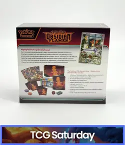 POKEMON TCG SCARLET & VIOLET OBSIDIAN FLAMES SEALED ETB ELITE TRAINER BOX - Image 2
