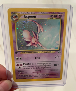 Espeon 1/75 Neo Discovery 1st Edition Holo Pokemon Trading Card Game TCG LP - Image 1