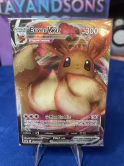 Pokemon TCG: Shining Fates - Eevee VMAX SWSH087 Full Art Holo Sealed Promo Card - Image 2