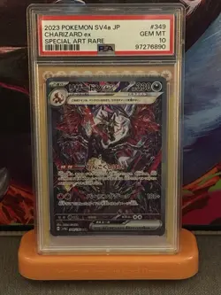 2023 Pokemon Charizard EX Japanese Sv4a-Shiny Treasure EX #349 PSA GEM MINT 10 - Image 1