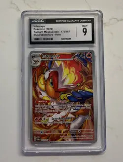 Infernape Pokemon (2024) Twilight Masquerade - 173/167 Illustration Rare CGC 9 - Image 1