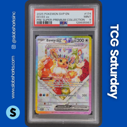 2025 POKEMON BLACK STAR PROMO #174 EEVEE EX PSA 9 - Image 1