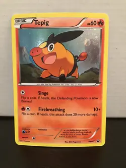 Tepig BW07 Cosmos Holo Pokemon Black Star Promo - Image 1