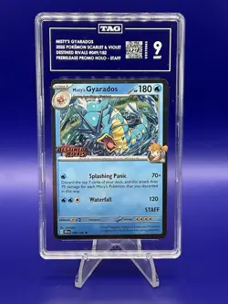 Misty's Gyarados 049/182 Prerelease Staff Holo Rare Pokemon TCG TAG 9 - Image 1