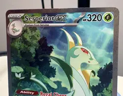 Pokemon TCG Serperior EX Sir 164/086 Black Bolt English Card Near Mint Condition - Image 3