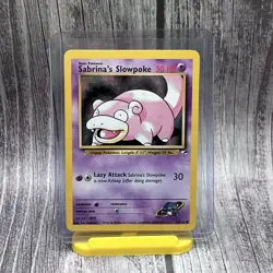 Pokemon TCG Sabrina's Slowpoke Gym Heroes 95/132 Regular Unlimited Common - Image 1