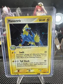 Manectric 7/106 Holo Rare EX Emerald Pokemon Card Vintage 2005 NM - Image 1