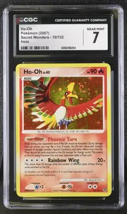 Ho-Oh (Lv. 45) Holo CGC 7 NEAR MINT (2007) Pokemon Secret Wonders #10/132 - Image 1