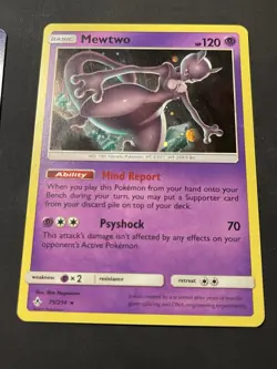 Mewtwo - 75/214 - Cosmos Holo - Costco Mini Tin Pokemon Promos LP/NM Cosmos Holo - Image 1