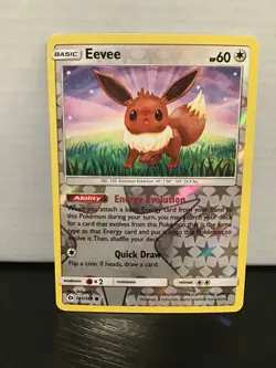Eevee 101/149 Reverse Holo Common Pokemon Sun & Moon - Image 1