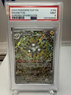 Pokemon: 2024 SVP EN-SV Black Star Promo Magneton Pokemon Center #159 PSA 9 - Image 1