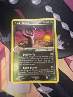 Pokemon TCG Dark Arbok 29/109 Non Holo Team Roclet Returns - Image 1