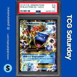 2016 POKEMON GENERATIONS #18/83 M BLASTOISE EX HOLO PSA 7 - Image 1