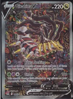 Pokemon TCG Giratina v 186/196 2022 Lost Origin Alt Full Art Mint/Nm Condition - Image 3