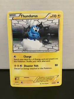 Thundurus Pokemon Emerging Powers 35/98 Holo Rare - Image 1